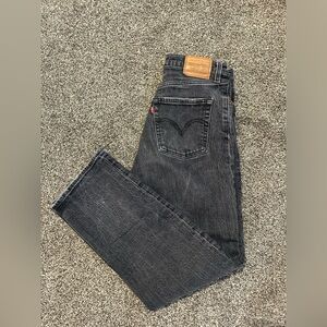 Levi's Women's Ribcage Straight Leg Jeans - Charcoal